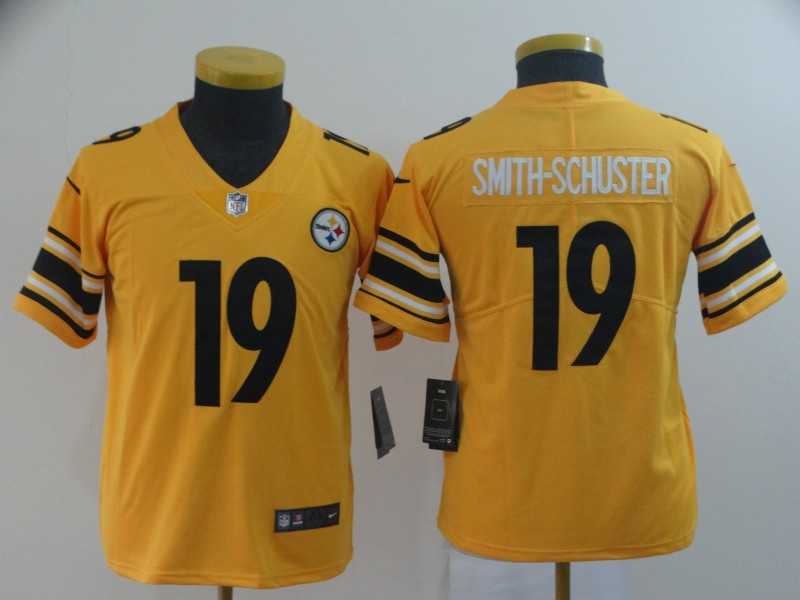 Youth Nike Steelers 19 JuJu Smith Schuster Gold Inverted Legend Limited Jersey,We sell and wholesale Youth Nike Steelers 19 JuJu Smith Schuster Gold Inverted Legend Limited Jersey on line form chian!